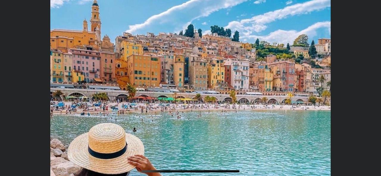 Menton Centre Vue Imprenable Sur Mer Et Jardin Bioves Экстерьер фото